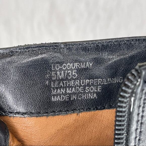 LOUISE ET CIE / Courmay black & gold short ledger ankle boots / 5 - Picture 8 of 10